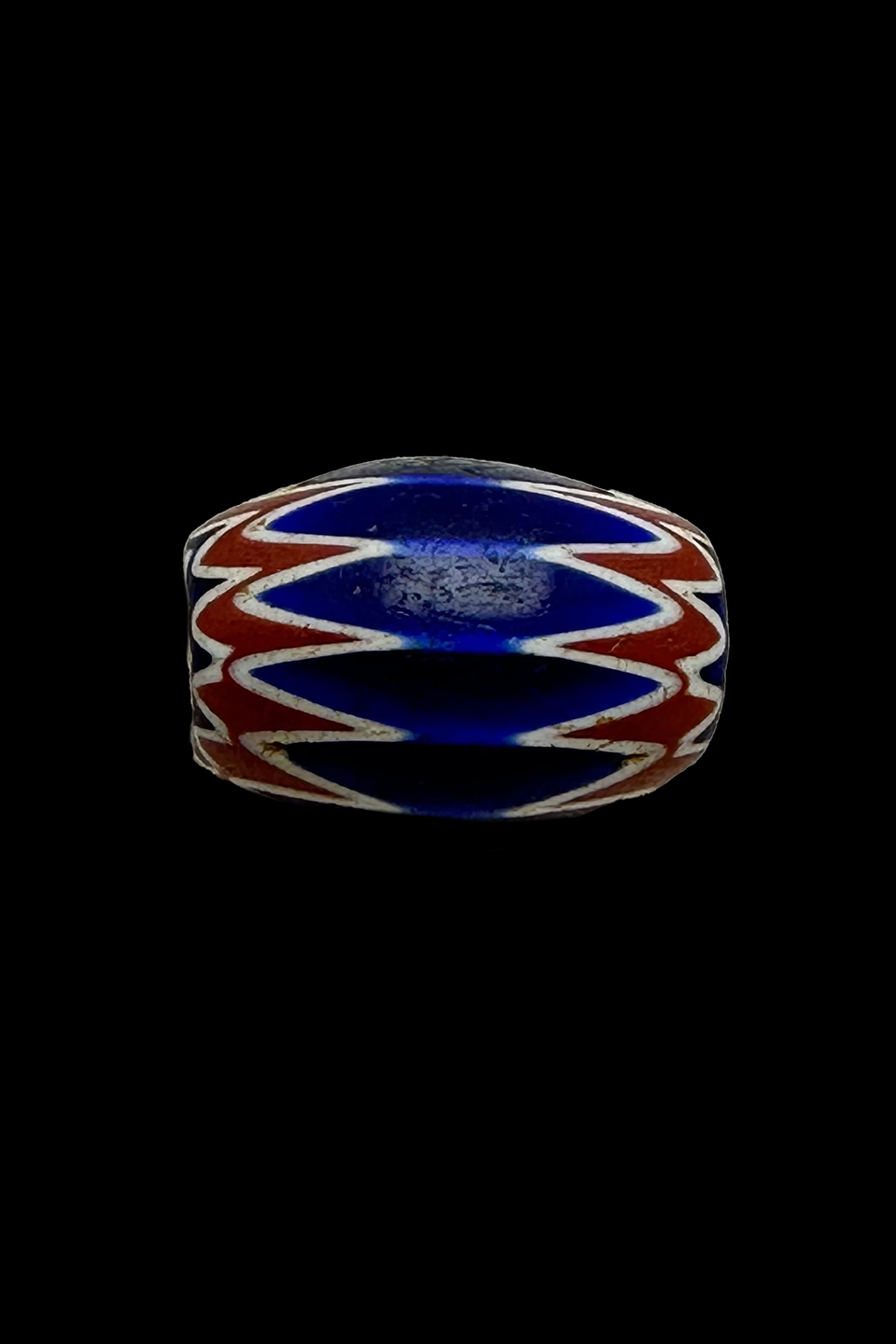 Chevron 6 Layer Glass Trade Bead - Originated in Venice, Italy 1