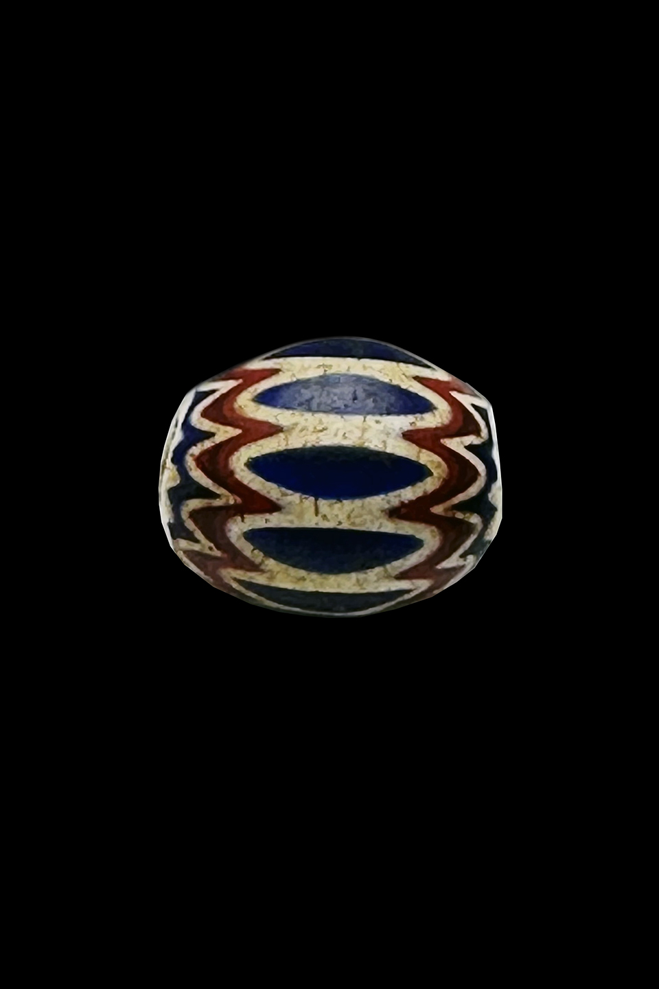 Chevron 6 Layer Glass Trade Bead - Originated in Venice, Italy 4