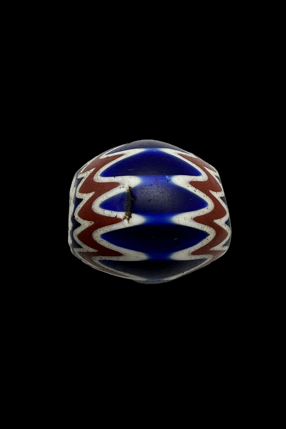 Chevron 6 Layer Glass Trade Bead - Originated in Venice, Italy 8