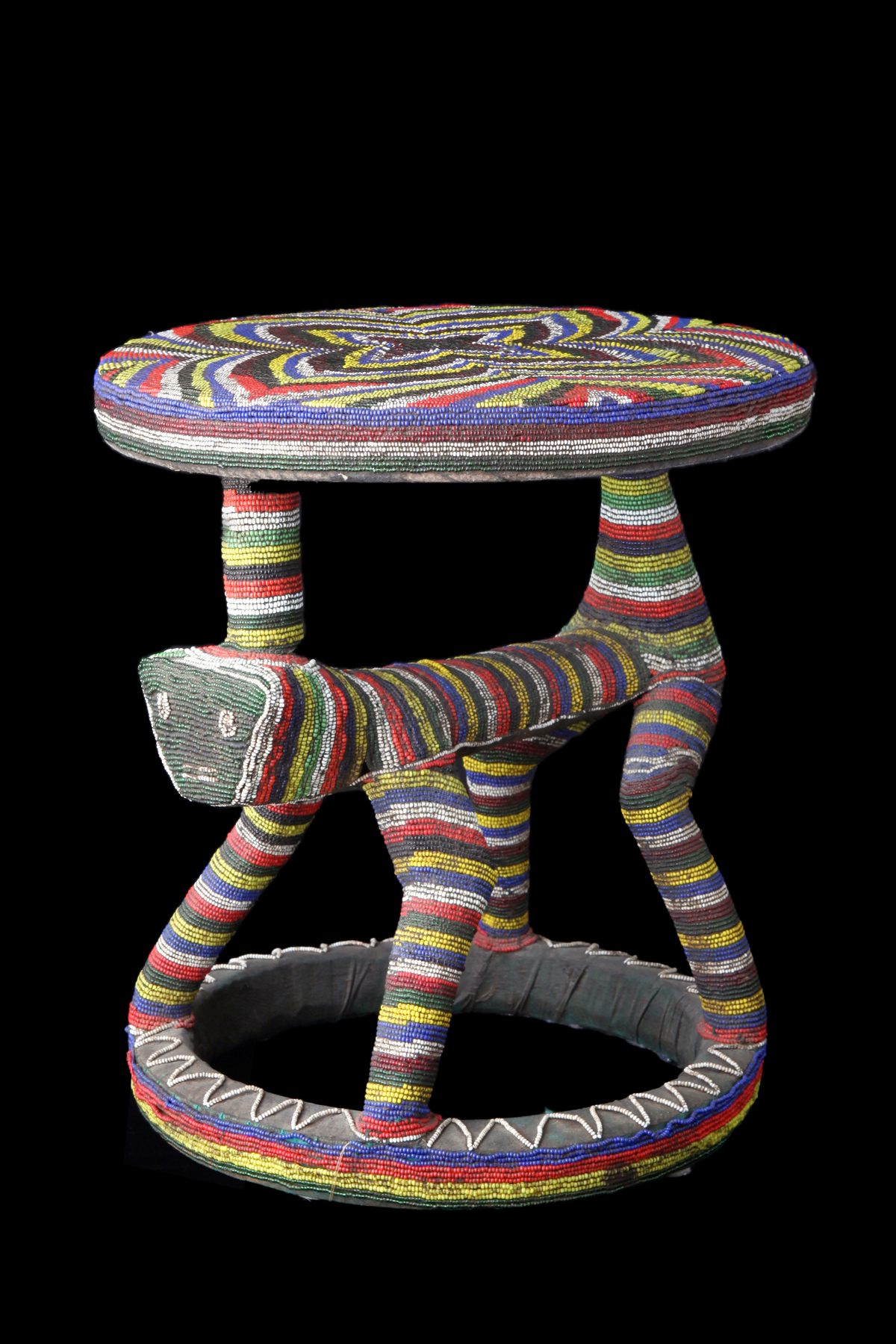 Beaded Stool - Bamileke People, Cameroon