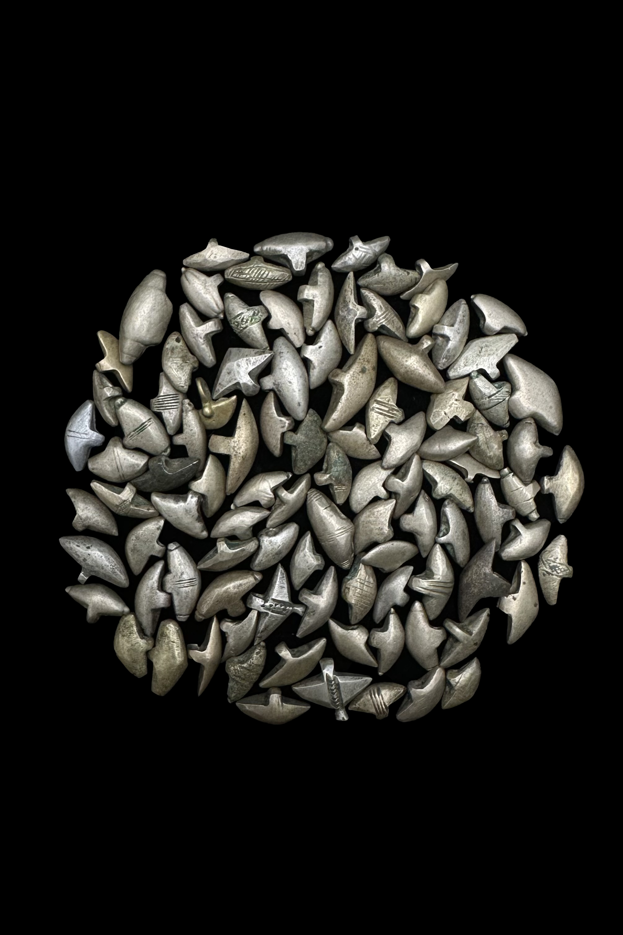 98 Rare and Old Fulani Beads - Nigeria