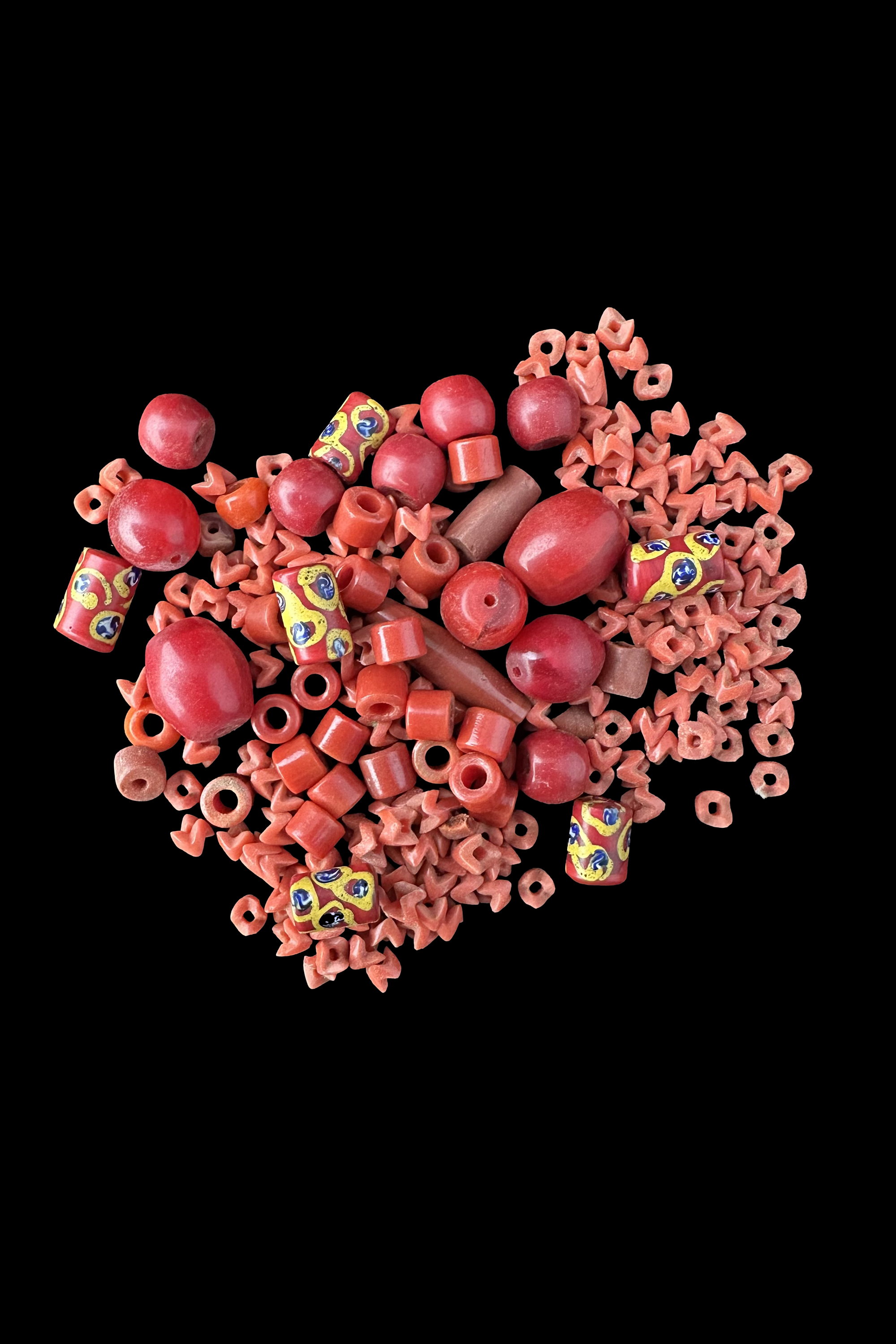 Mix of Red Glass Beads