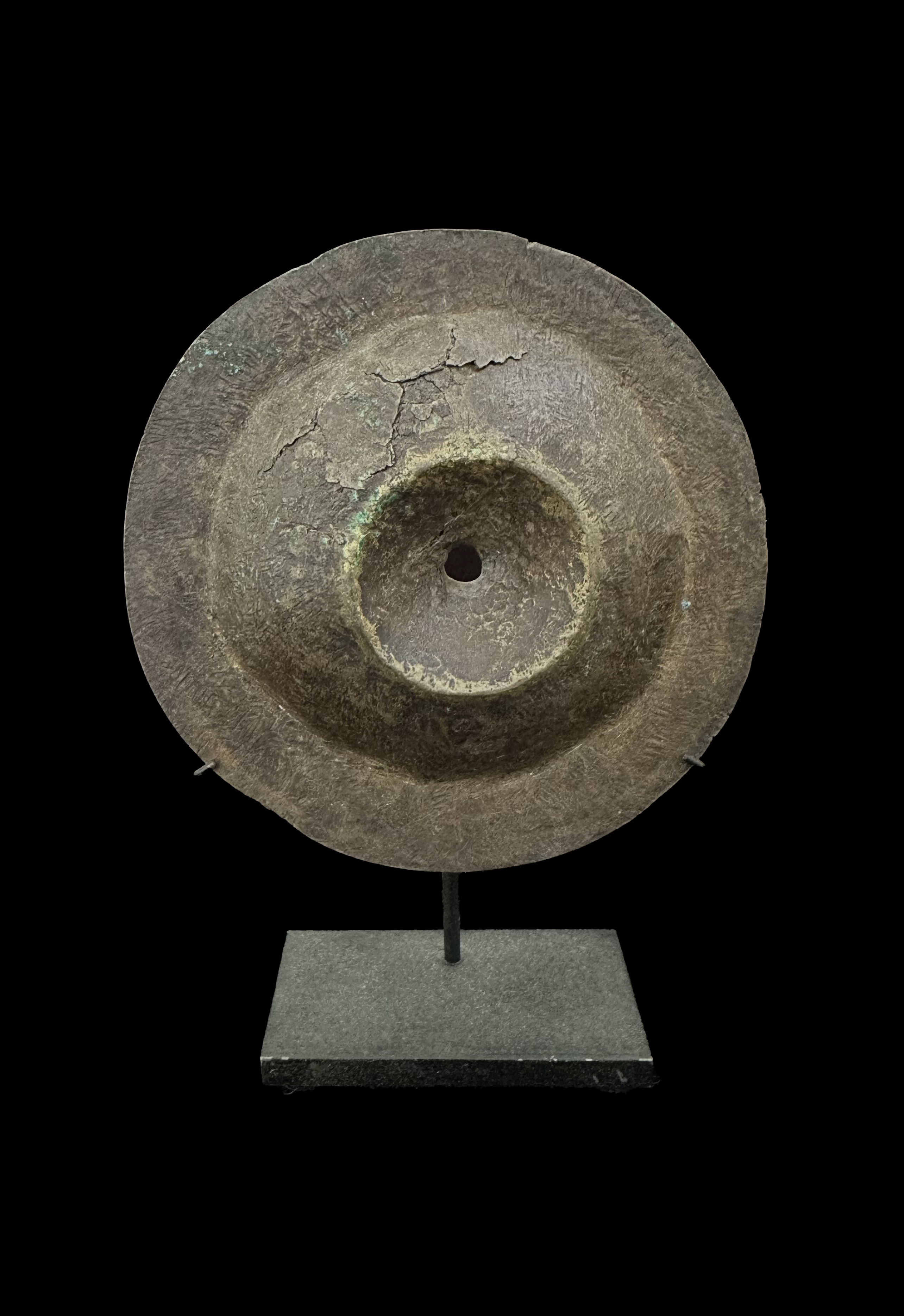 Brass and Copper Metal Disc for Hat - Ekonda People, D.R. Congo