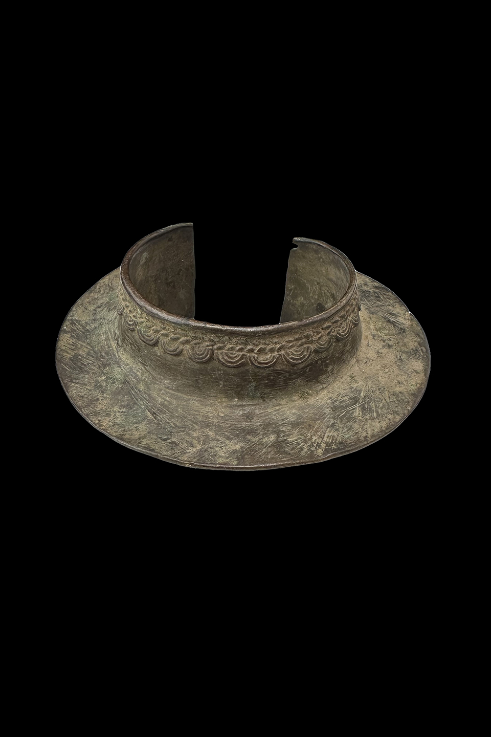 Old Bronze Bracelet - Baule People, Ivory Coast