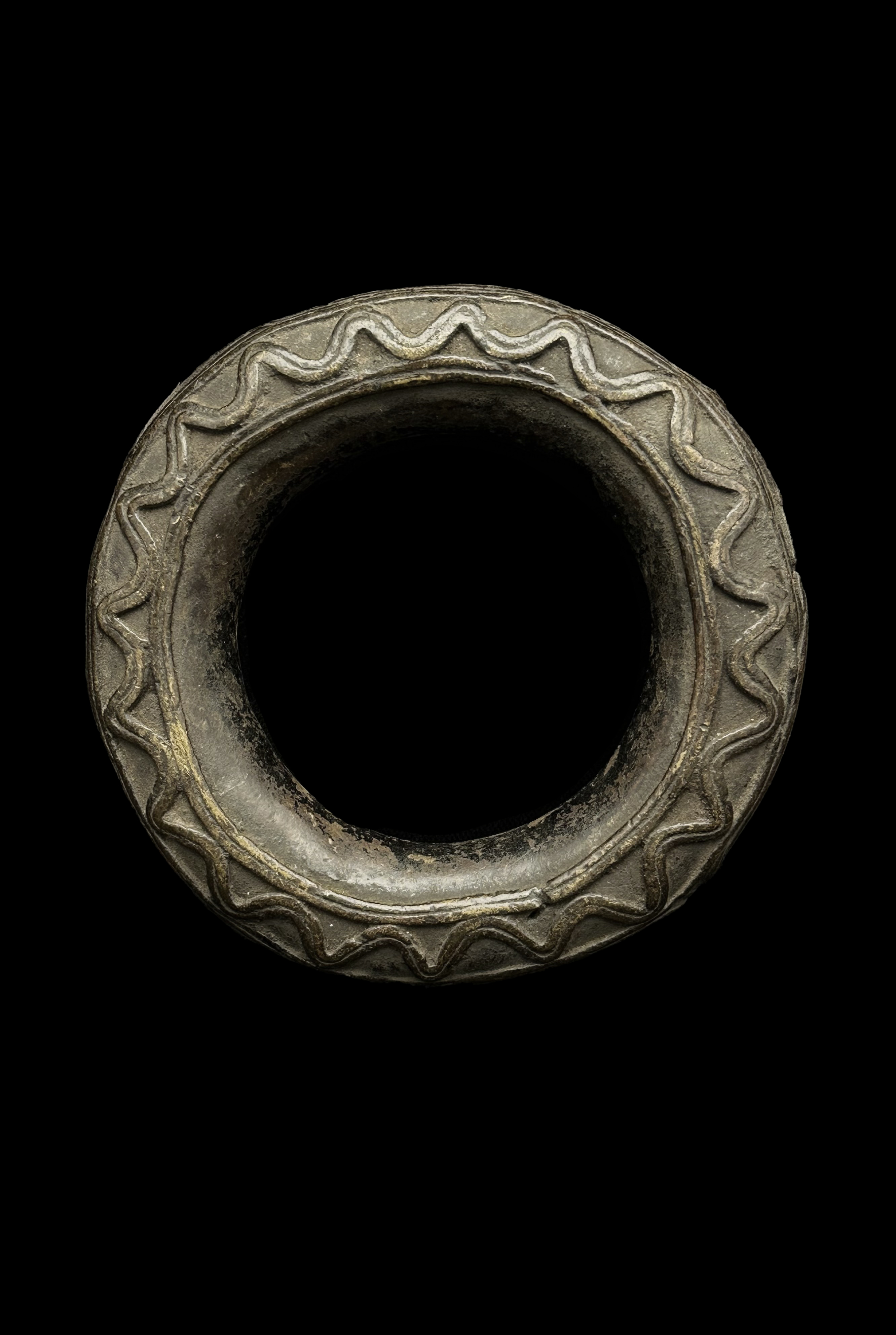 Bronze Rattle Bracelet - Dan People, Liberia