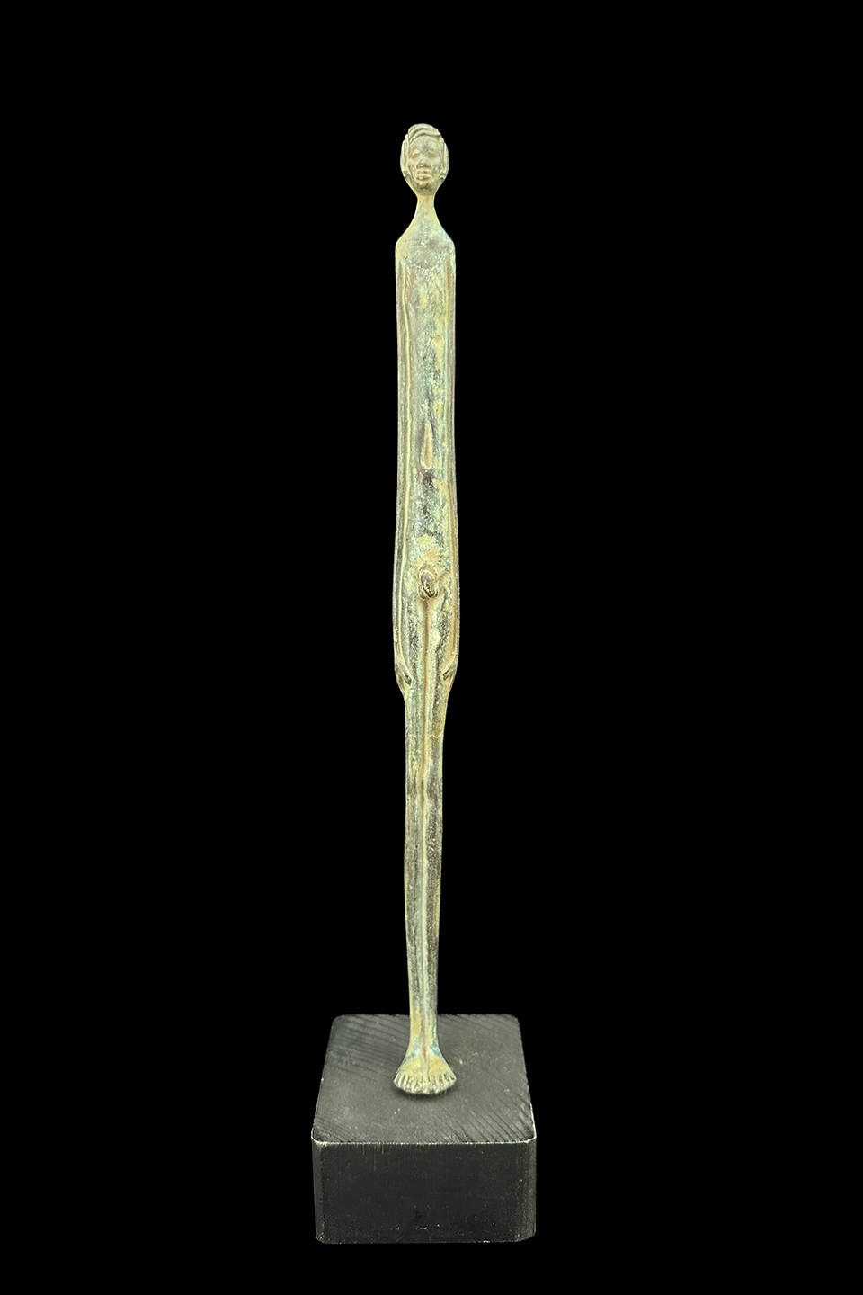 Elegant Tall Bronze Figure - West Africa