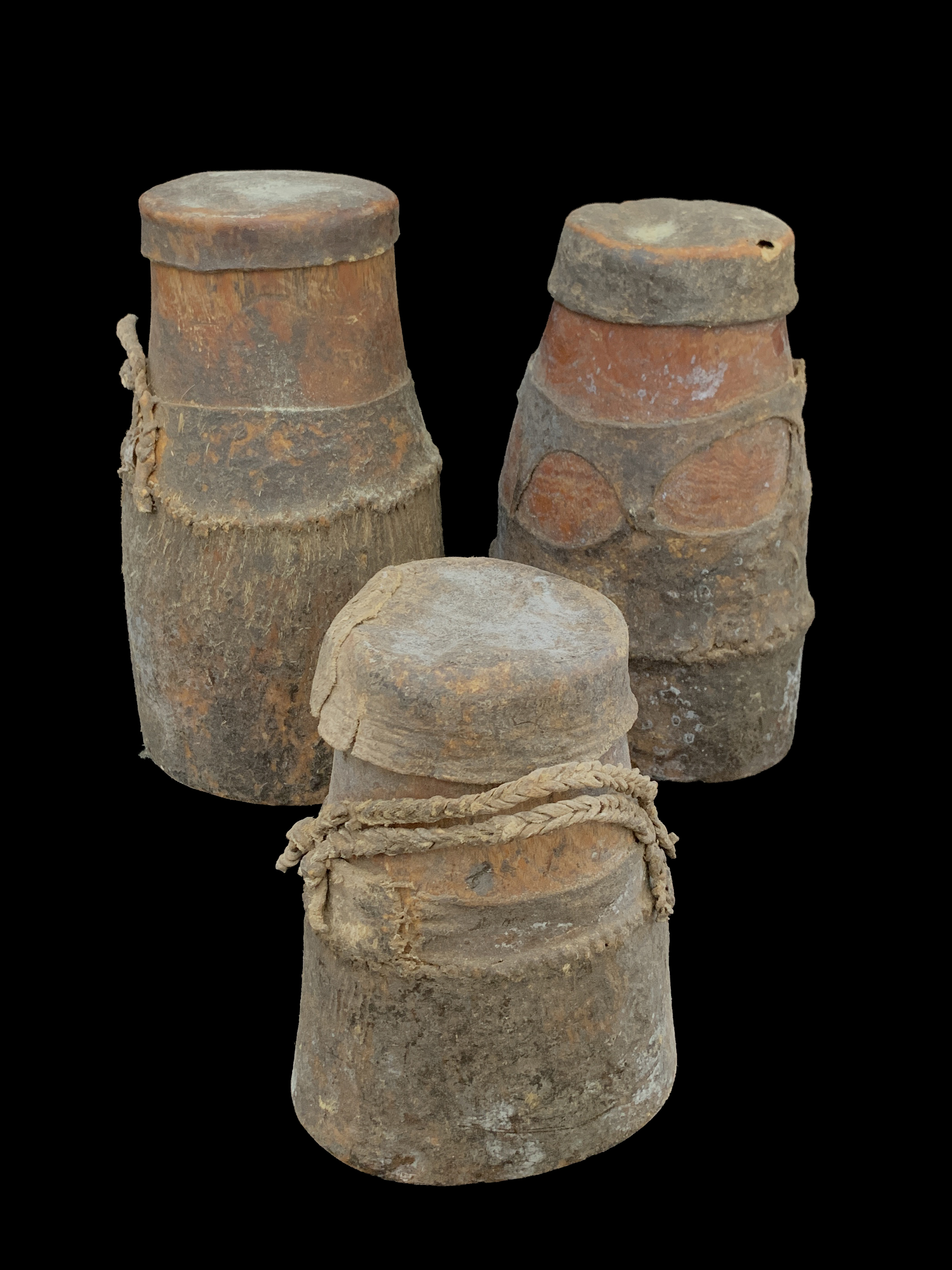Set of 3 Meat Containers (3) - Pokot and Turkana People, Northern Kenya