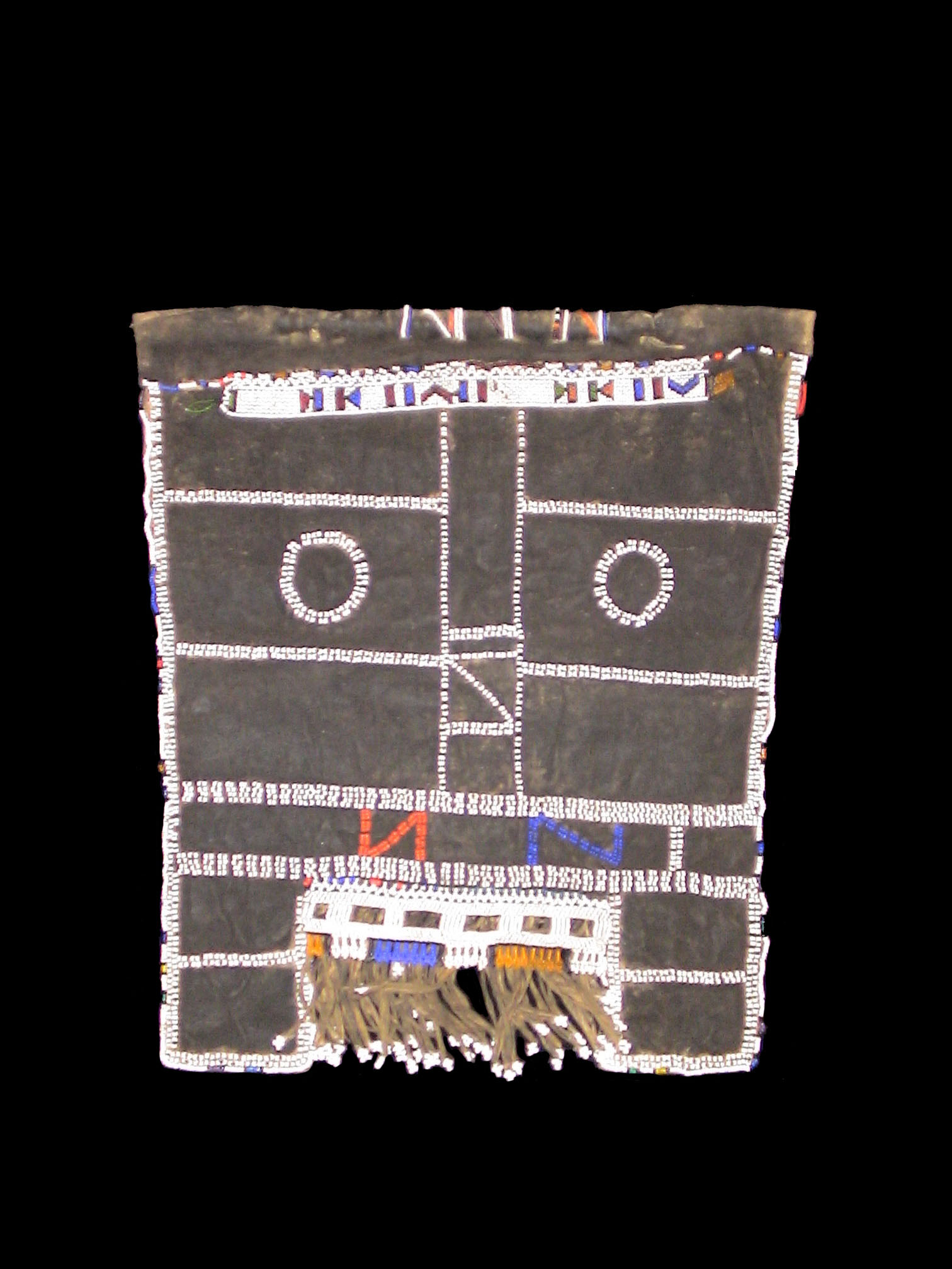 Framed Mapoto Beaded Skirt - Ndebele People, South Africa - 3379