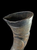 Palm Wine Drinking Horn - Kuba, D.R.Congo (PC68) - Sold 11