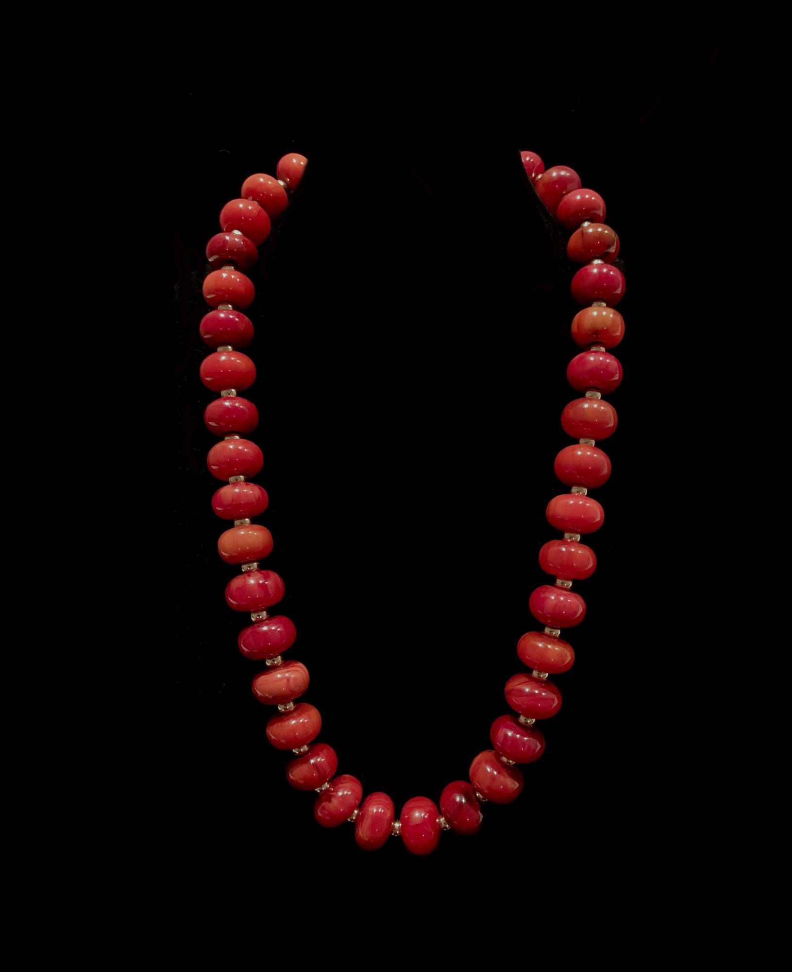 Cherry Amber & Gold Necklace (JL58) - Sold