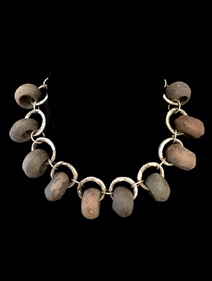 Mekong River Stone Bead Necklace (HM34) 