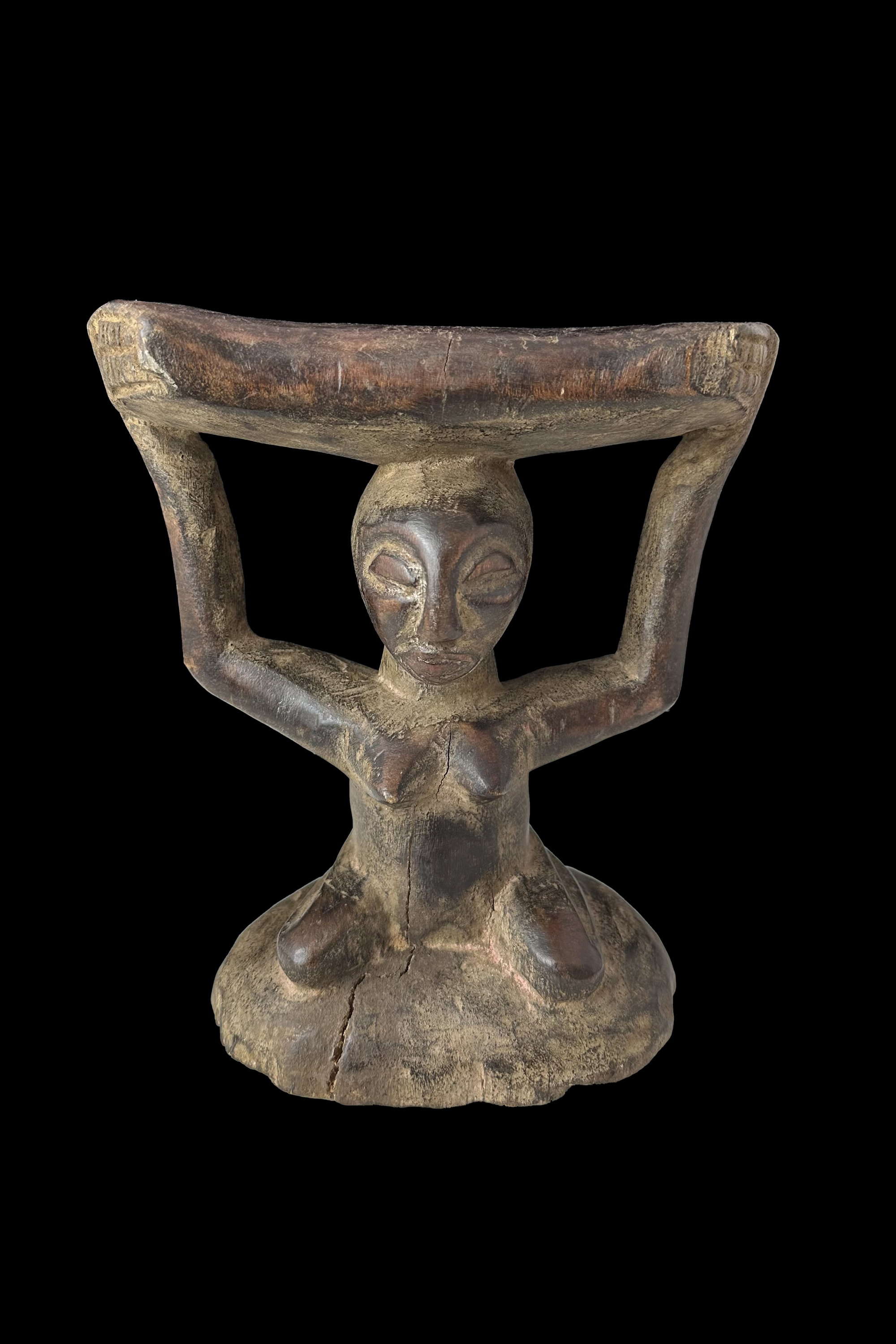 Figurative Headrest - Luba People, D.R. Congo