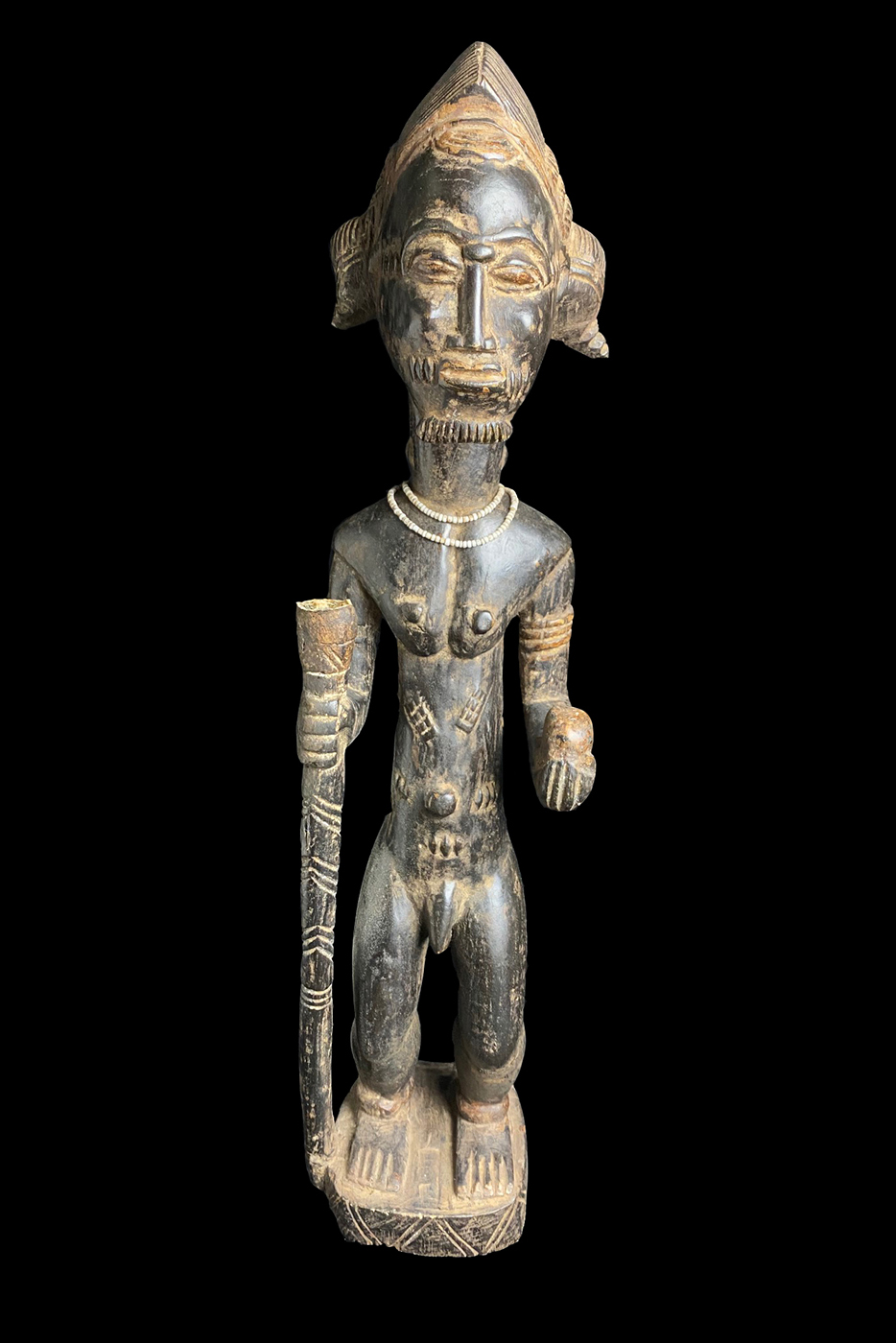 Spirit Spouse Male Figure - Baule People, Ivory Coast 