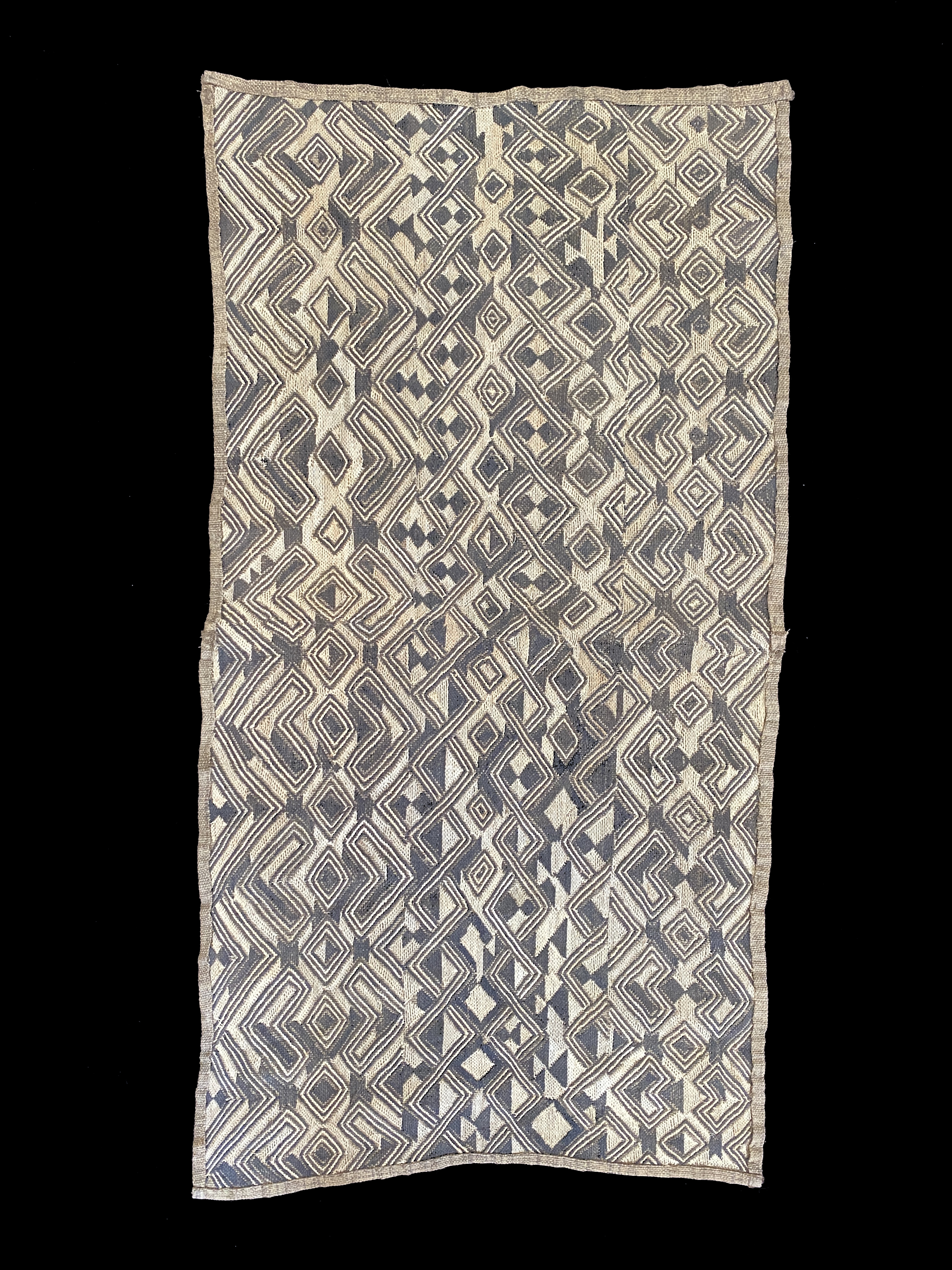 Embroidered Raffia Textile - Kuba People, D.R. Congo #45