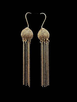 Woven Fringe Earrings (24AGH)