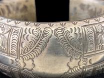 Hollow Silver Cuff Bracelet - Thailand - BR276 3