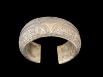 Hollow Silver Cuff Bracelet - Thailand - BR276 6