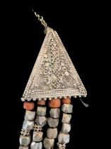 Mediterranean Coral and Tribal Silver Beads as-is, Berber People - Morocco - BR290 2