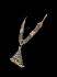 Tribal Silver Necklace with Triangular Pendant - India - BR284 1
