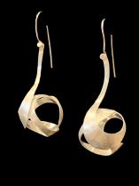 Brushed Sterling Silver Spiral Ball Earrings ( ehc345s ) - Sold 1