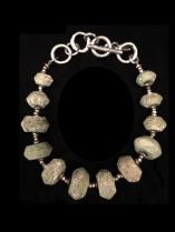One-of-a-kind Necklace with ancient Pre-Columbian Amazonite beads( HM207)