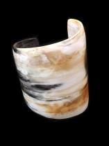 Asymmetrical horn cuff bracelet
