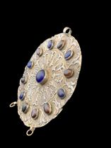 Yomud Silver Gilt Pendant/ Medallion -  Iran/Afghanistan - BR297 1