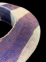Woven Futuristic Bracelet w/ Purple Stripes  (174SNK) 4