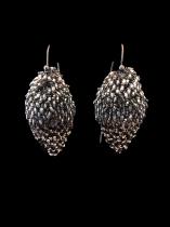 Woven Earrings with Swarovski Crystals (13BW)