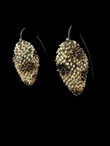 Woven Earrings with Swarovski Crystals (13CHT) 1