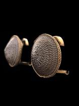 Woven Clip-On Circle Earrings (64STG) 1