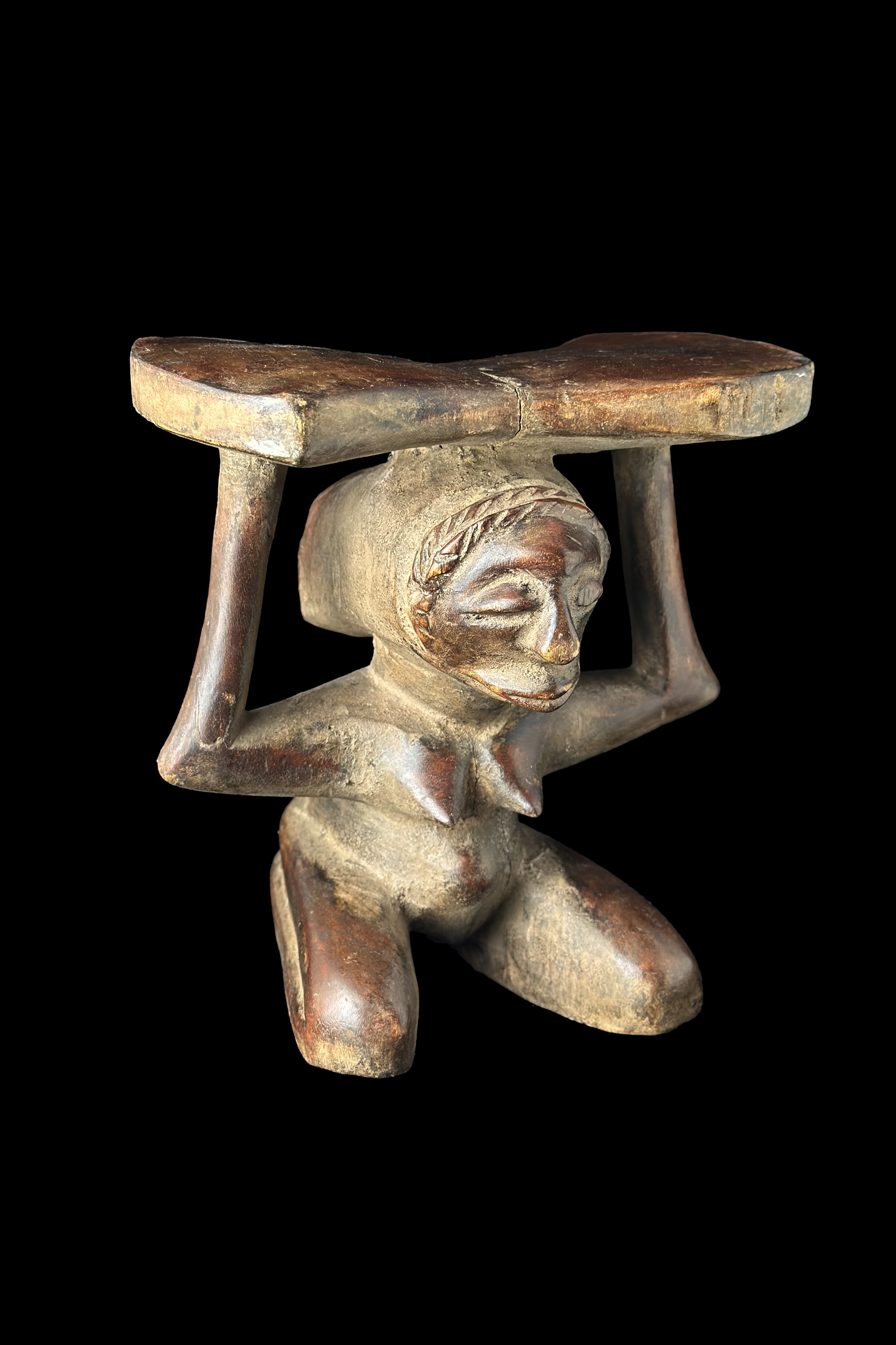 Single Figure Headrest - Luba People, D.R. Congo