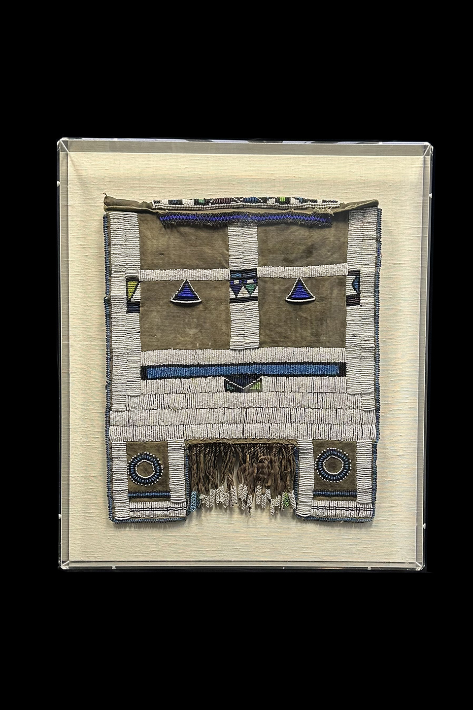 Framed Mapoto Beaded Skirt - Ndebele People, South Africa