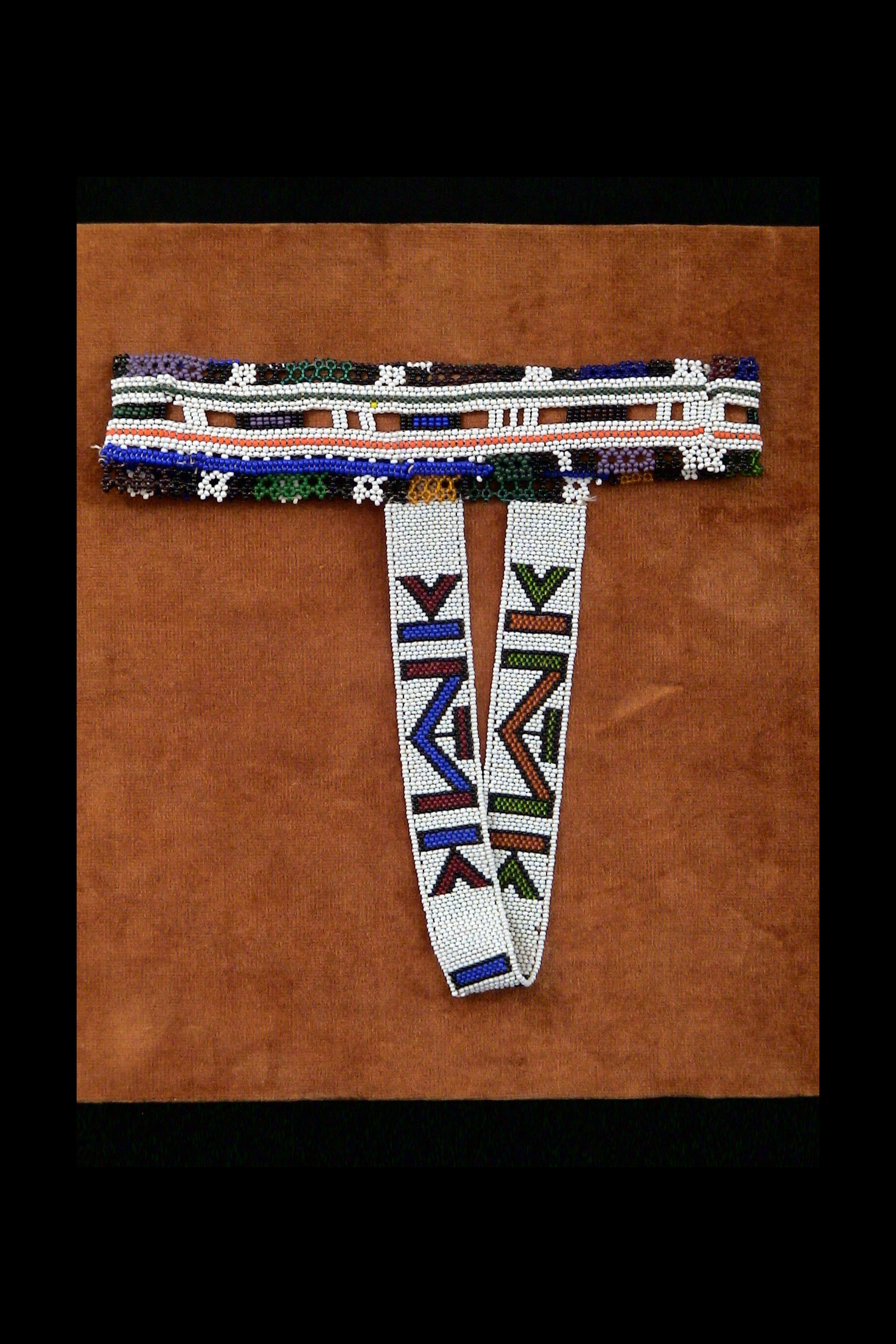 Mounted and Beaded Head Sash - Ndebele people, South Africa