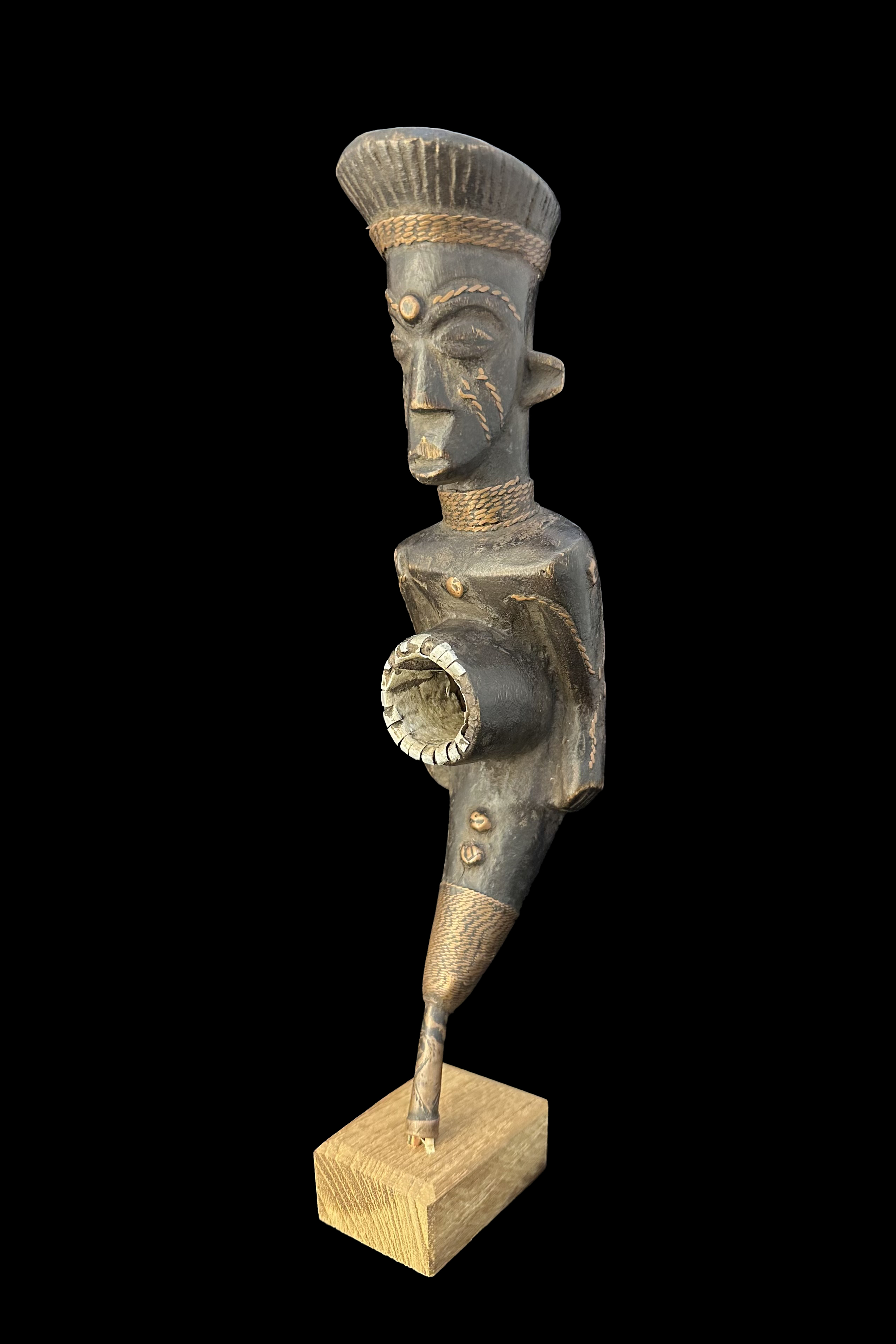 Figurative Pipe - Mangbetu People, D.R. Congo