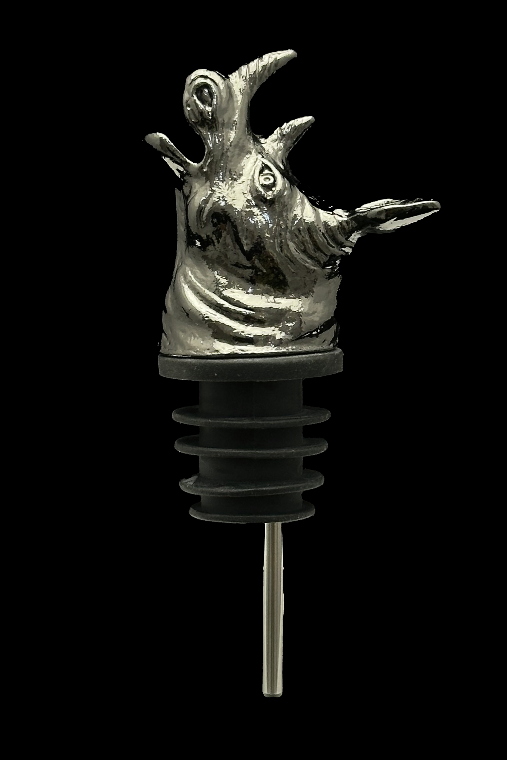 Rhino Pourer with a Blackened Color