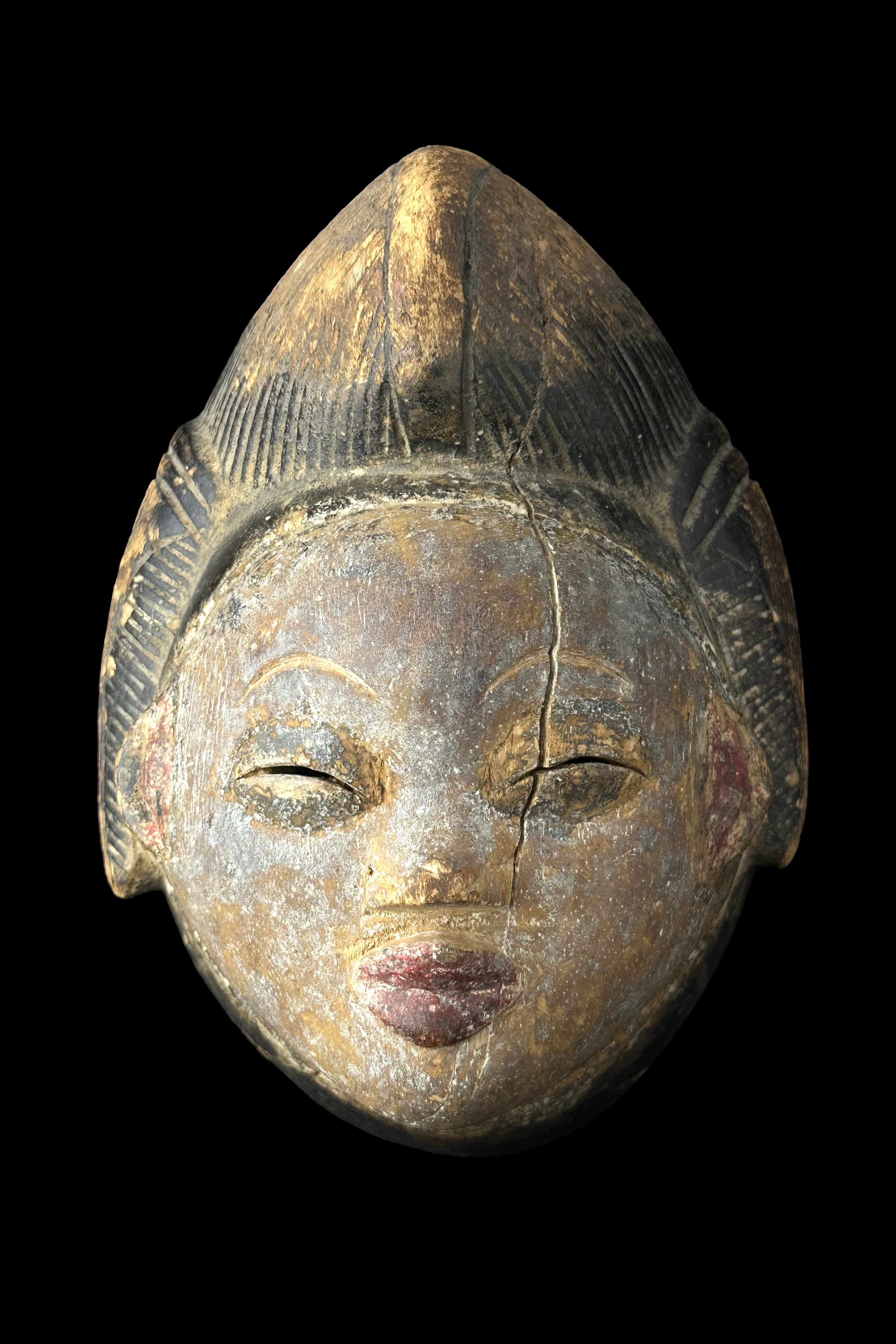 Darker Okuyi Mask - Punu People, Gabon