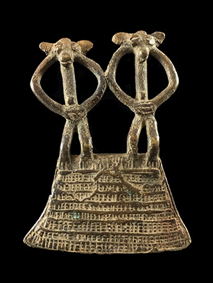 Double-Figured Divination Pendant - Senufo People, Ivory Coast