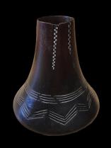 Milk Vessel w/ Native Metal Repairs - Ganda & Hima, Uganda (2551) 1