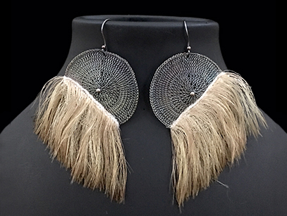 Woven Silk Earrings (68SLK)