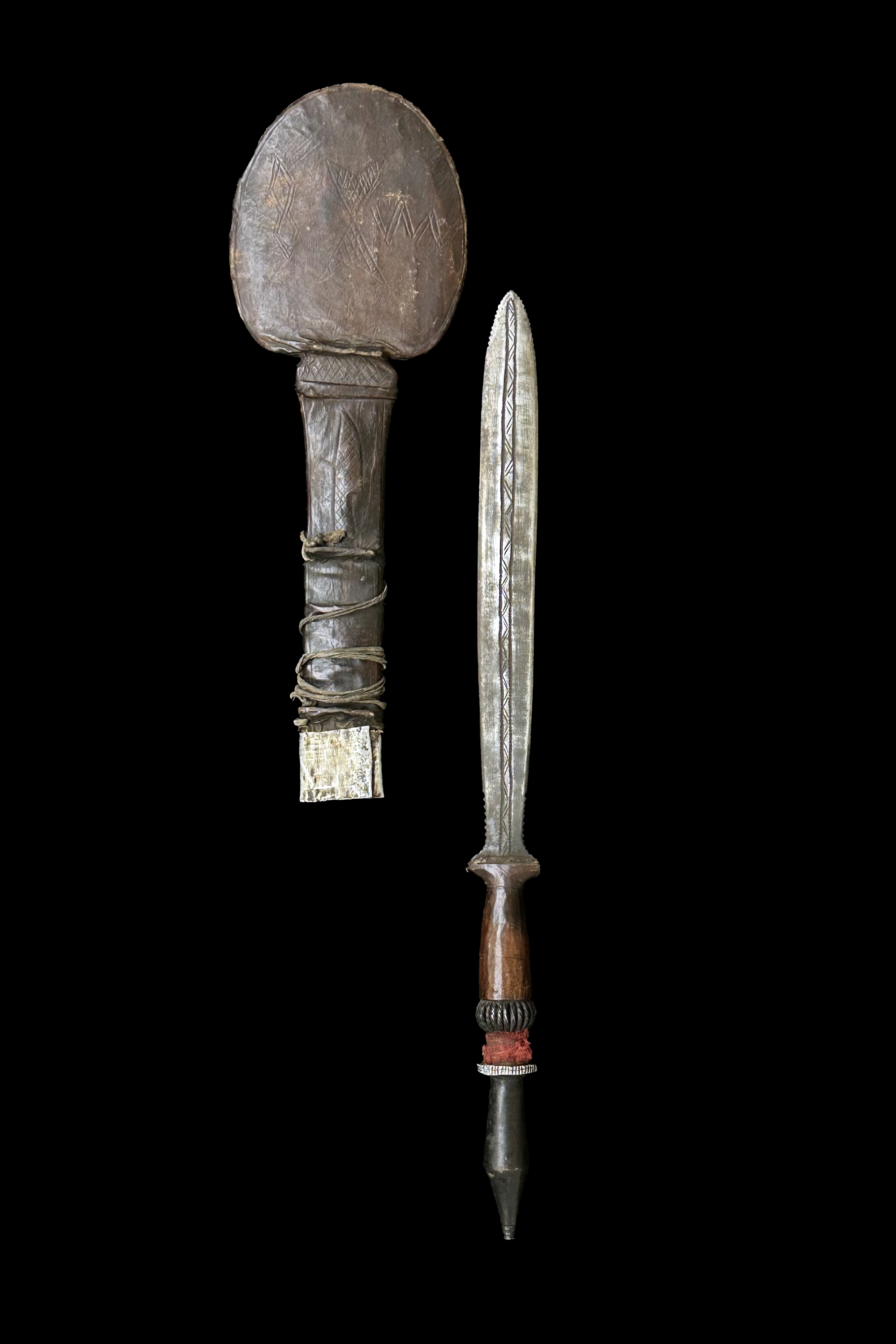 Old Sword and Sheath - Yaka People, D.R. Congo