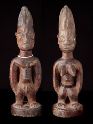 Ibeji Pair - Yoruba People, Nigeria (#0290)