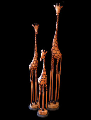 Olivewood Giraffes - Zimbabwe - SOLD