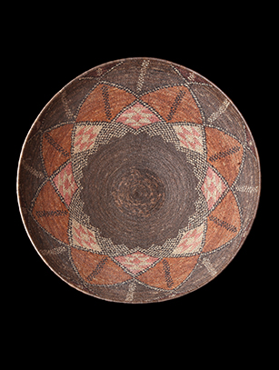 Huge Old Zulu Open-Bowl Basket - Zulu People, South Africa 