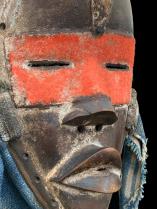  'Deangle' Mask with Indigo Cloth - Dan, Liberia/Ivory Coast (JL15) 7