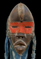  'Deangle' Mask with Indigo Cloth - Dan, Liberia/Ivory Coast (JL15) 1