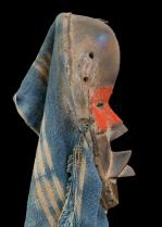  'Deangle' Mask with Indigo Cloth - Dan, Liberia/Ivory Coast (JL15) 5