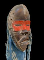  'Deangle' Mask with Indigo Cloth - Dan, Liberia/Ivory Coast (JL15) 6