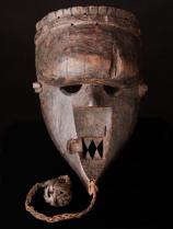 MUKINKA MASK - IBUKU SOCIETY - SALA MPASU - D.R. CONGO  (LS4) - Sold