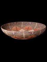 Huge Old Zulu Open-Bowl Basket - Zulu People, South Africa  1